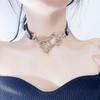 European and American Style Leathers Collar Trend Punk Bone Pentagrams Neck Bands Nightclub Bar Wild O Style Neck Chain