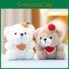 Bear Plush Toy Keychain With Soft Short Plush For Girls Gift Bag Decor