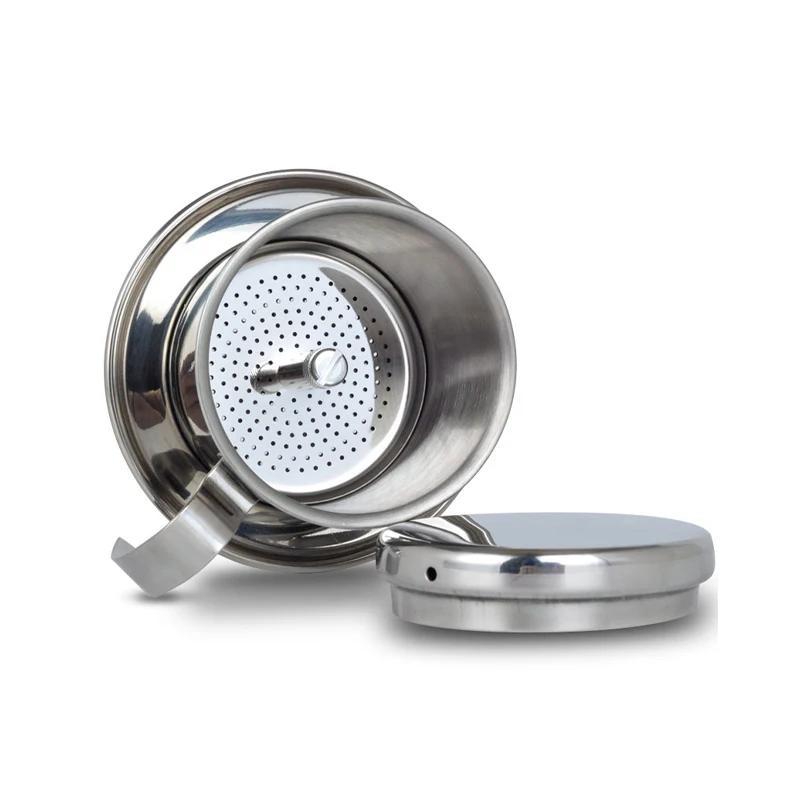 Vietnamese Coffee Drip Filter Stainless Steel Pour Over Coffee Dripper Portable Coffee Making Hand Pot Cup for Outdoor Camping