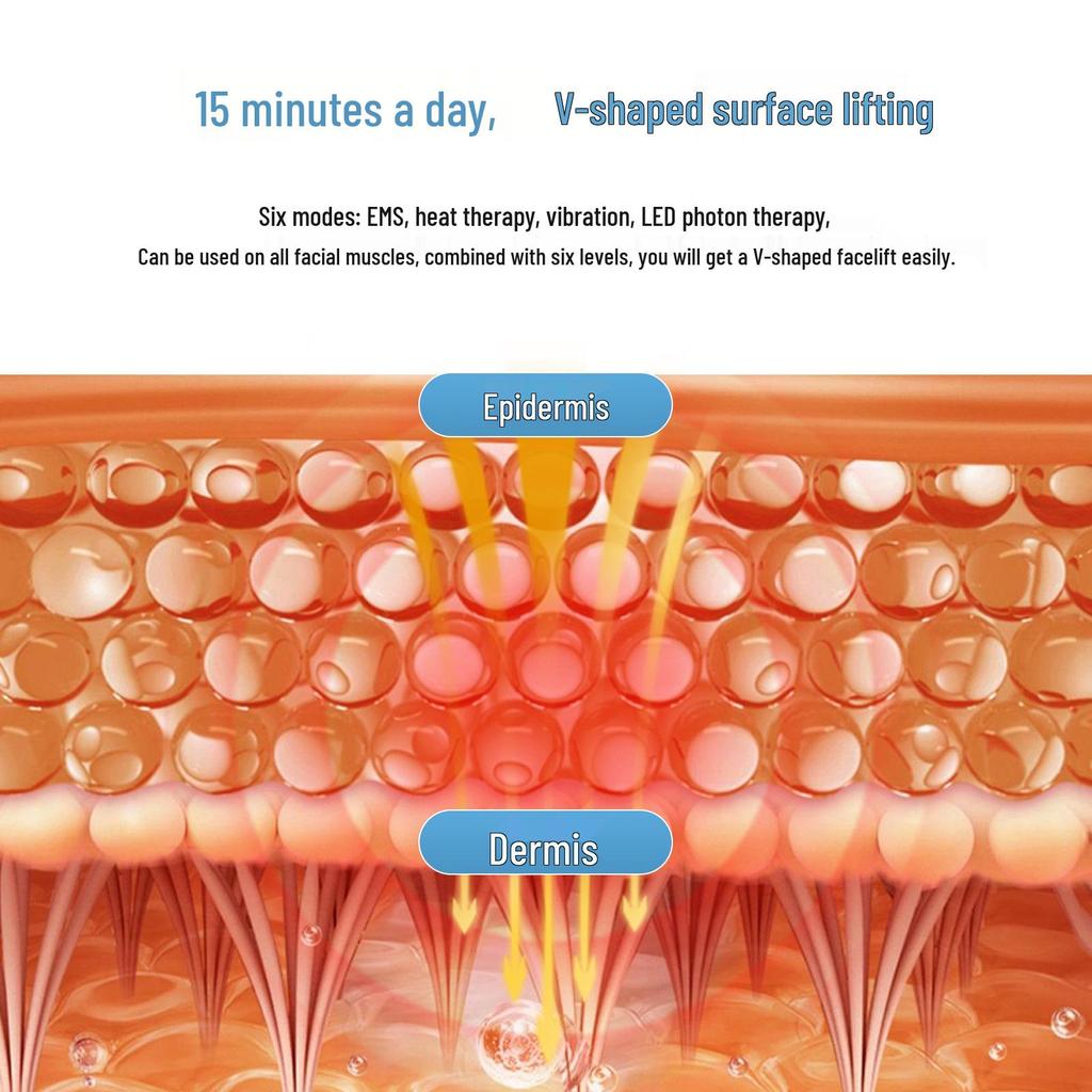 EMS Facial V-Line Massager: Microcurrent Lifting Beauty Mask