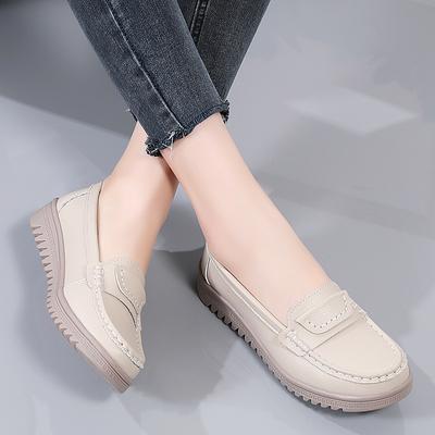 Large Size Spring Muffin Shoes Women's Fashion Platform Comfortable Single Shoes Women's Non-slip Casual Women's Shoes
