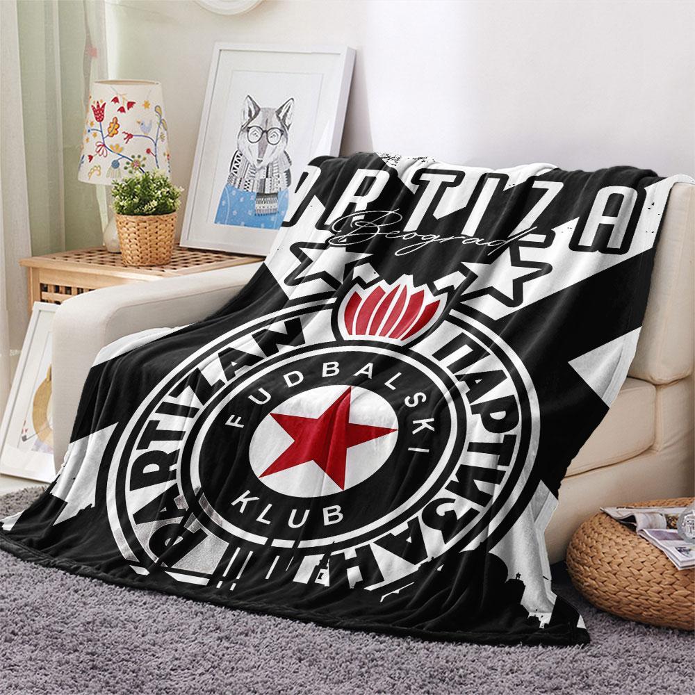 Poster Partizan Plaid in Flanella, Alta Qualità Confortevole per Tutte le Stagioni, Decorazione per la Casa, Calore e Comfort