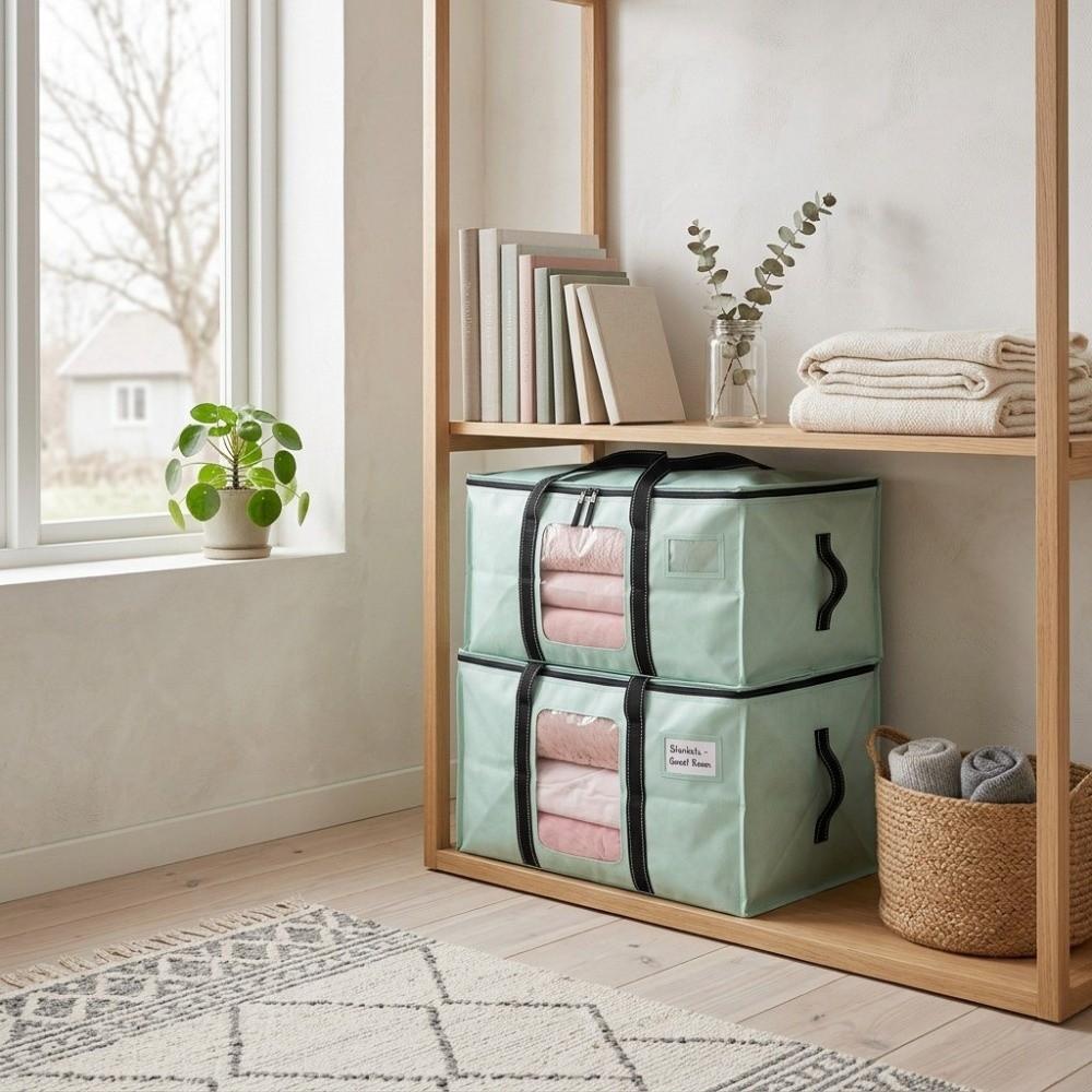 Large Capacity PP Woven Storage Bag Thickened PE Clothes Storage Bag  For Clothes Quilt