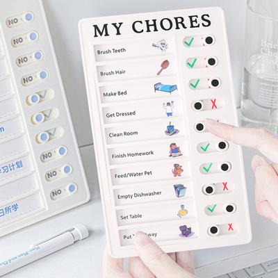 Students Learning Good Habit Wall Stickers For Bedroom Self Disciplined Clocking Device For Children Room Decoration Accessories