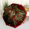 1pc Christmas, Festive, Holiday Umbrella with Plastic Handle,Compact & Stylish,Suitable for All Seasons YS331087