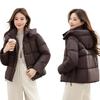 Small short winter down cotton clothes women's new loose hooded bread clothes cotton coat
