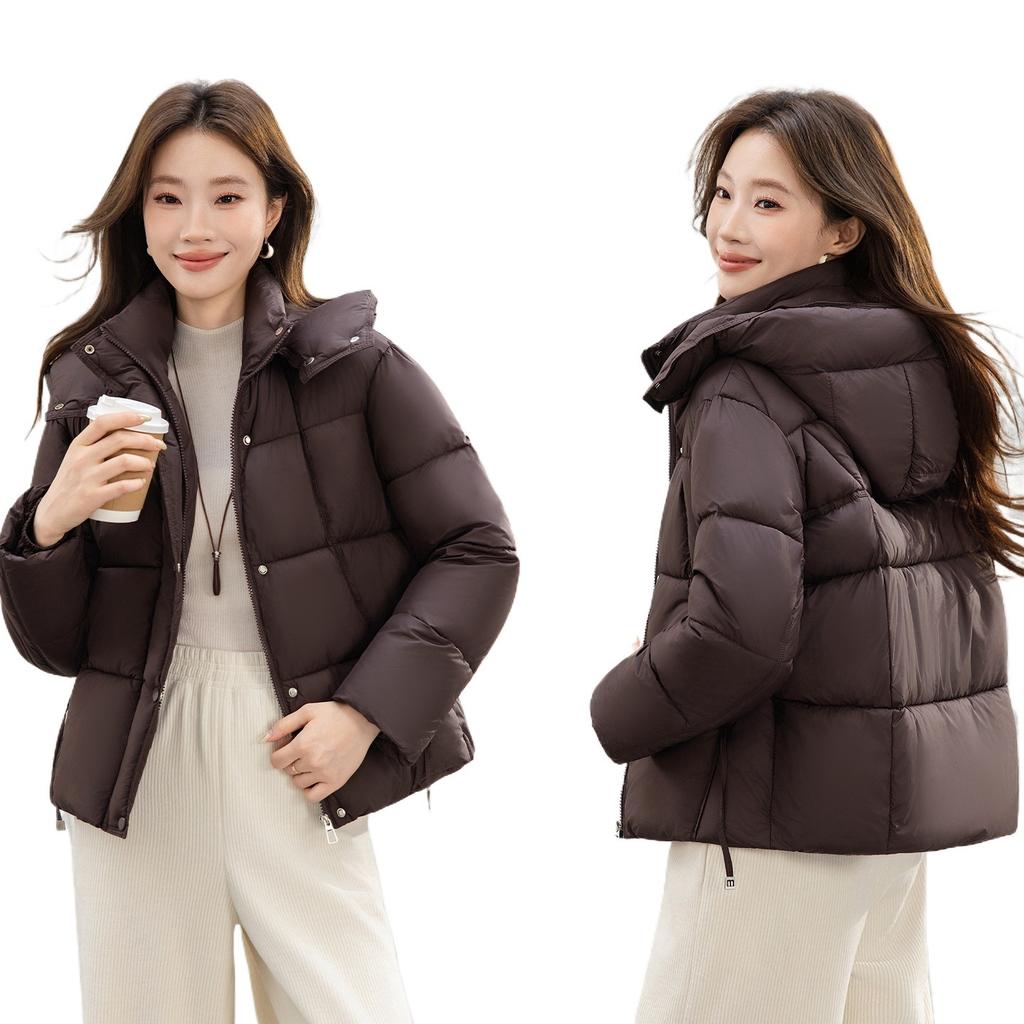 Small short winter down cotton clothes women's new loose hooded bread clothes cotton coat