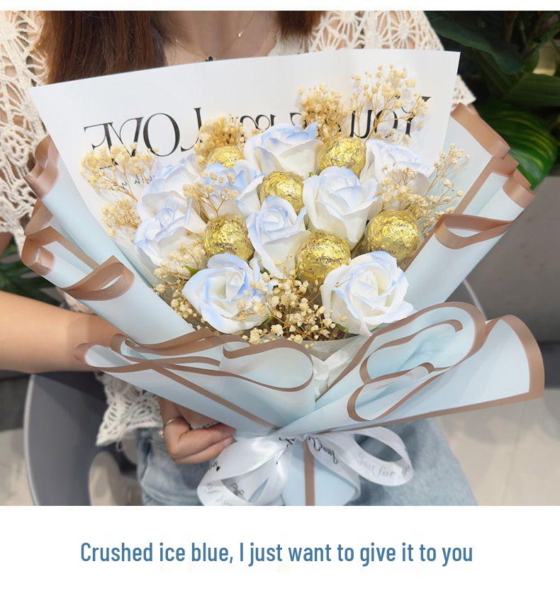 Christmas Chocolate Gift Box Bouquet for Boyfriend, Girlfriend, or Friends - Perfect Birthday or Love Expression Gift