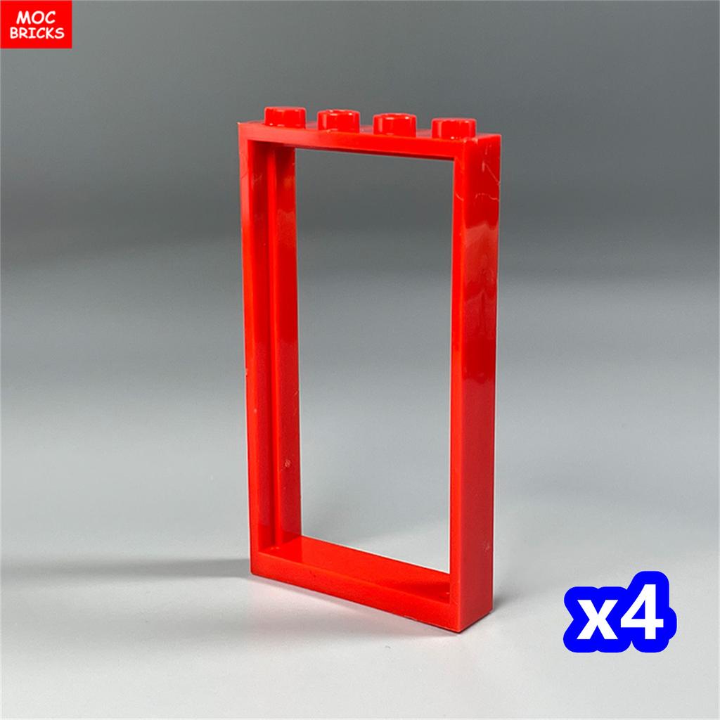 MOC Bricks Door 1x4x6 Window Fence Gate DIY Garden House Architecture Accessories Building Blocks Children's Toys