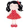 Baby Dolls PlushToy Curly Hair Doll New Design Polka Dots Toys 30cm Red