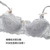Lace Womens Half-Cup Bra Set With Thin Straps Breathable Supportive Plus Size Grey Red Black