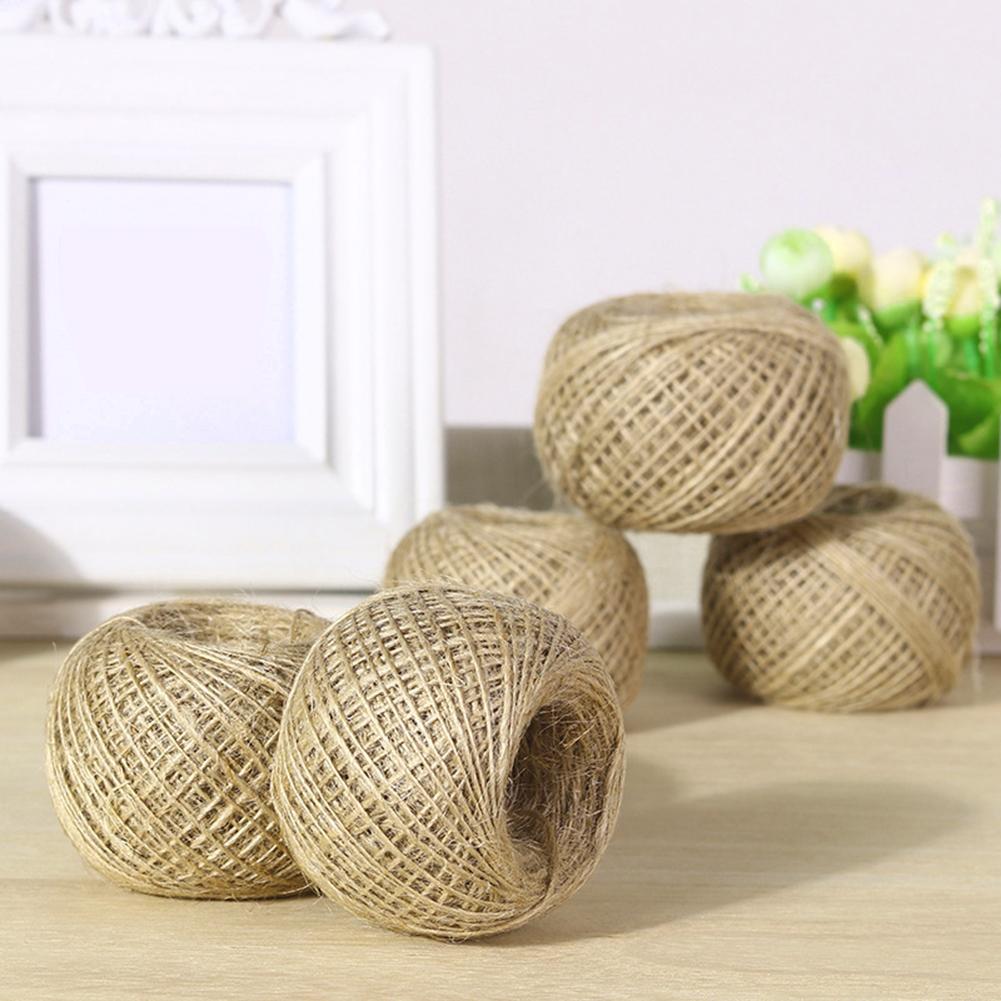 Craft Rope Single Hemp Cord 100m Scrapbooking Twine Bundling Cord Rope Crafts DIY String Packaging Rustic String