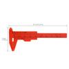 0-80 Mm / 0-3 Inch Metric & Imperial Scale Black / Blue / Red Plastic Vernier Caliper For Carpentry / Jewelry Measuring / Student, Mini Measuring Tool
