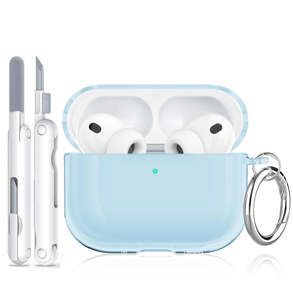 New For Airpods Pro 3 Clear Case Shockproof Protective Case with Keychain&Cleaning Pen Case Cover for AirPods Pro 3rd Generation