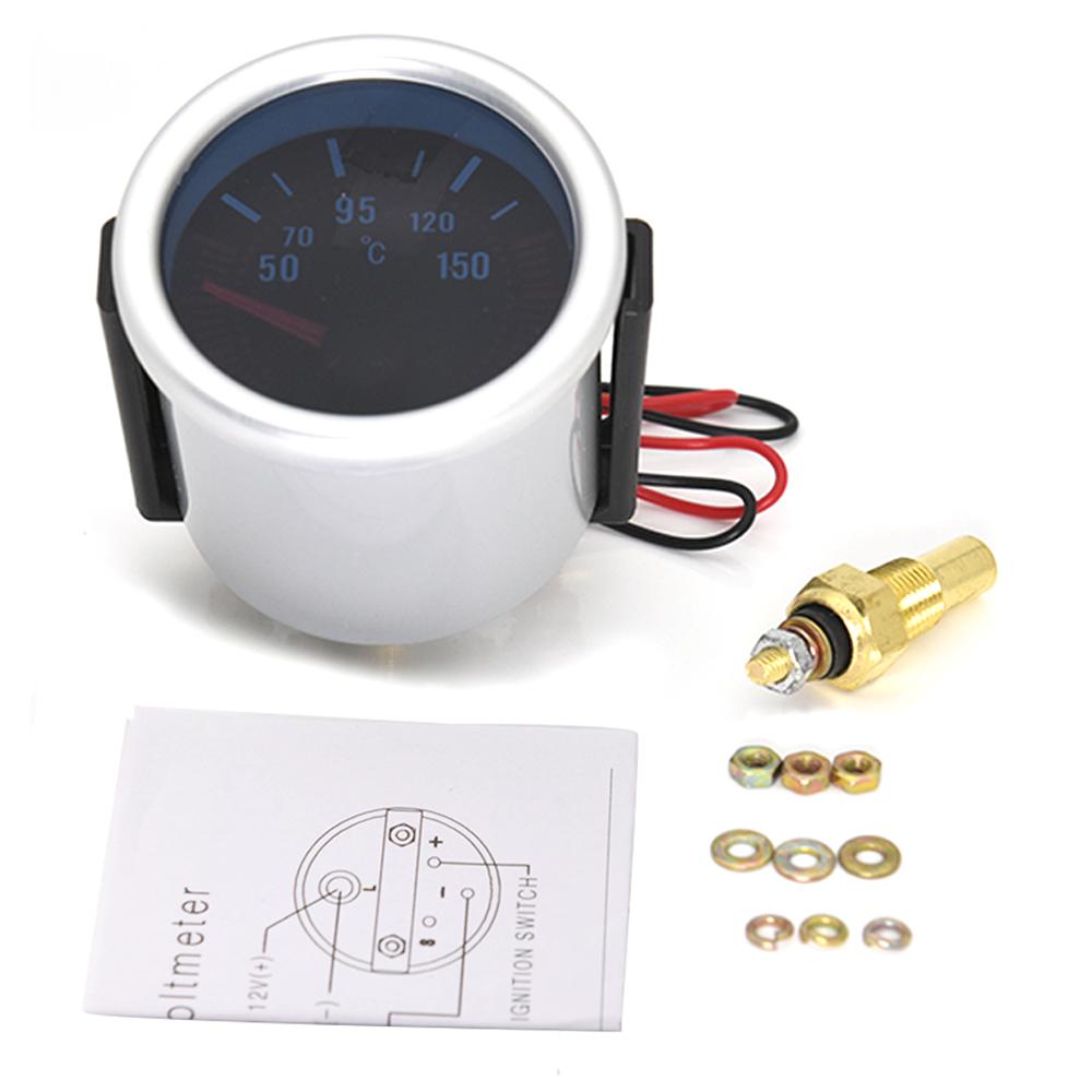 MAIMEIMI 2"52mm Oil Temperature Gauge with Sensor 50-150℃ Smoke Lens Oil Temp Meter for Gasoline Racing Car 12V