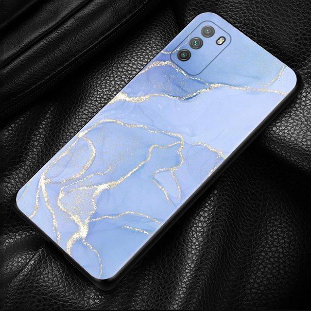 Telefon Fall Für Xiaomi Poco X3 X4 Nfc M3 M4 Pro Für Mi 12 Pro 11 10t Hinweis 10 5g 9 Abdeckung Shell Schönheit Marmor Gold Textur Quicksan