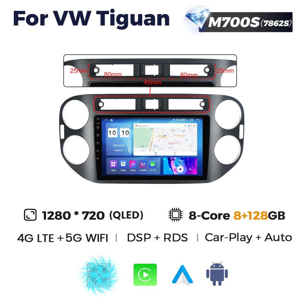 Navifly 8Core Android All In One Car Radio For VW Volkswagen Tiguan 1 NF 2006 2008-2016 Intelligent System Multimedia Player GPS