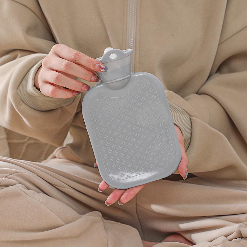 Large Hot Water Bottle - Thickened PVC, Explosion-Proof, Warm Belly & Hand Compress.