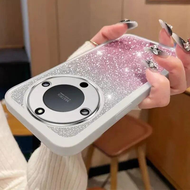 Luxuriöse Bling-Hülle für Honor Magic 5lite 90 Lite X9a X8b X6a Magic Lite 6 Silikon-Softcover Stoßfeste Hüllen