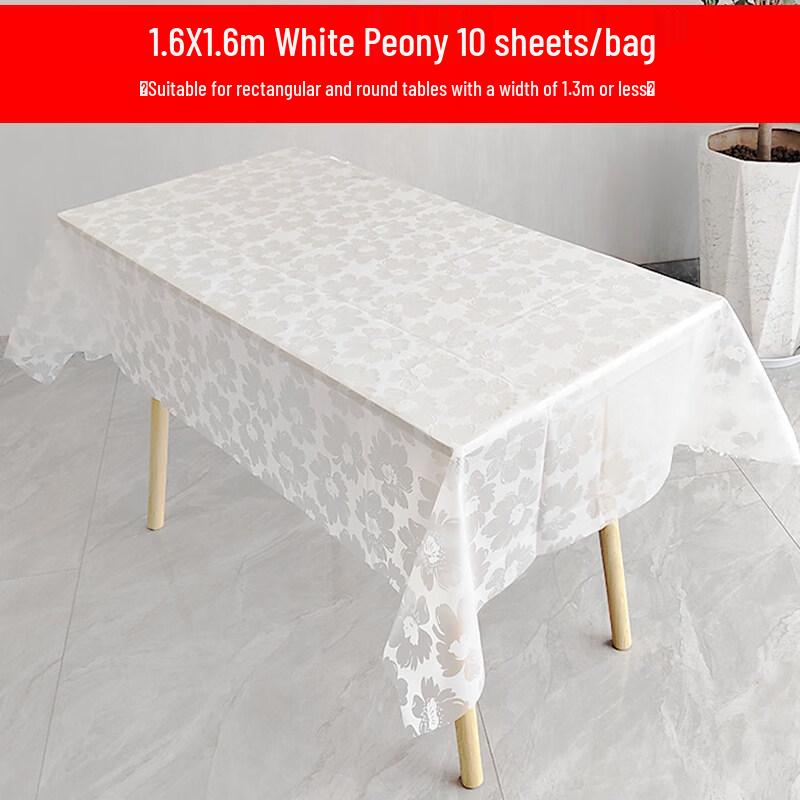 ZISIZ Rectangular Disposable Tablecloth