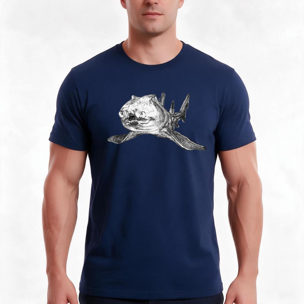 Gracie The Port Jackson Shark Tshirt Summer Casual Cotton Tee Oversized Streetwear Tops Vintage Graphic Print 100 Cotton