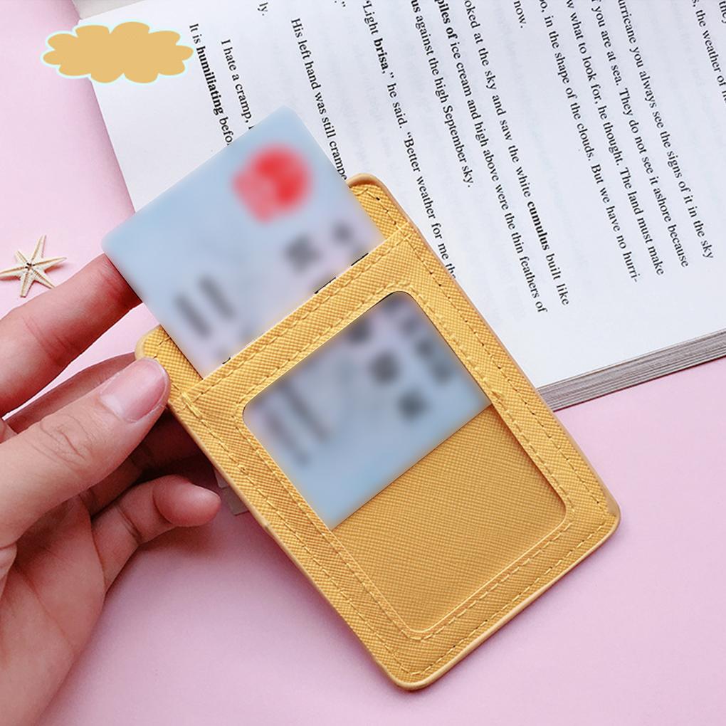 Portable ID Card Holder ID Cards And Bus Cards Easily Accessible With Unique Versatile PU Nice Gifts