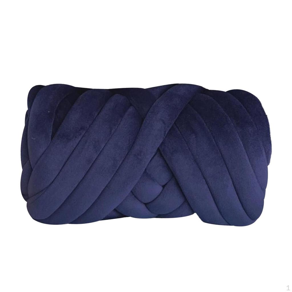 Polyester Chunky Yarn Arm Knitting Crochet Hook 250G Bulky for Macrame DIY Cushion