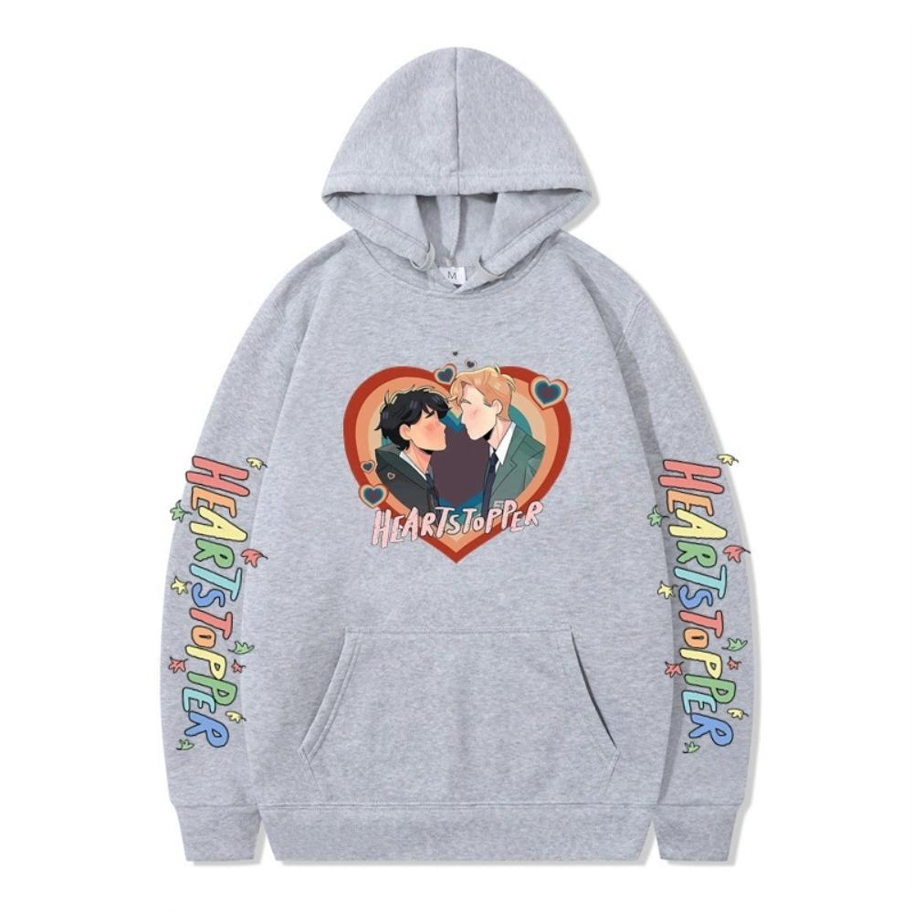 Heartstopper Hoodie Sweatshirt für Damen Herren Nick und Charlie Hoodie Sweatshirt Cool Unisex Kapuzenpullover