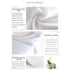 Blue White Striped Seafood Rectangle Tablecloth for Table Decor Washable Fruit Lemon Print Kitchen Dining Table Cloth for Party