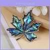 Creative Shell Leaf Brooch Pendant With Inlay For Women And Men