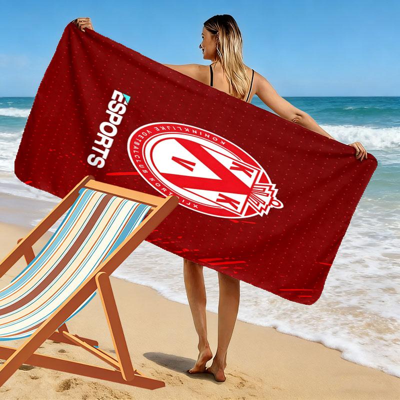 KV Kortrijk Print Beach Towel, Large Soft Quick Dry Towel for Beach Camping Swimming