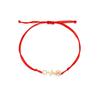 Heartbeat ECG Cat Paw Pendant Bracelet For Women Wax Cord Jewelry Gift