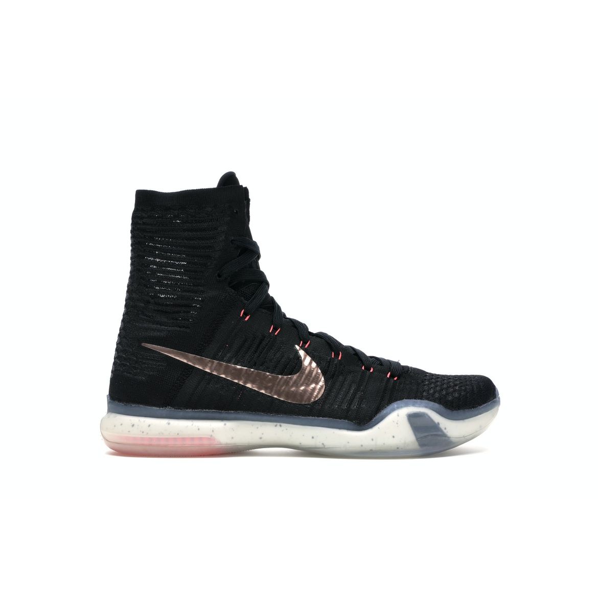 

Мужские кроссовки Nike Kobe 10 Elite Rose Gold Black White Hot-Lava 718763-091