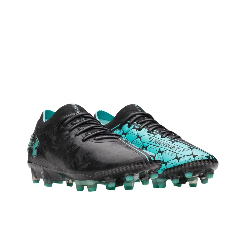 Under Armour Mansory X  Magnetico Elite 5 Comfortable Durable Soccer Shoes Men sneaker Black Blue 6001851-026