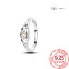 Copper Authentic Beautiful Stars and Moon Shining Sun Geometry Infinite Combination Ring Boutique Matching Gifts