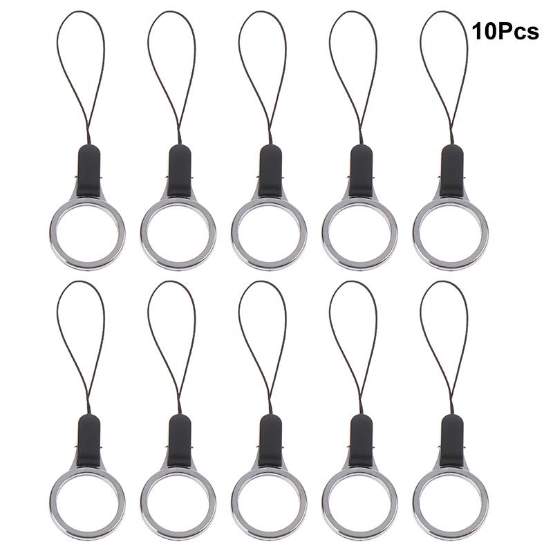 

10Pcs Phone Lanyard Keys Phones Ring Straps Keycord Lanyards Finger Rings Keychain Mobile Phone Accessories