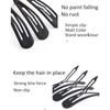Solid Color Korean Headdress Makeup Hair Grip Hairpins Set Bangs Clip Black Barrettes Hair Clips