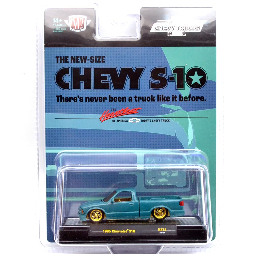 M2 MACHINES 1/64 MiJo EXCLUSIVE - 1995 CHEVROLET S10 CUSTOM (CHASE CAR) MiJo Exclusive розовый