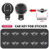 2/5/10PCS Car Remote Key 21mm Metal Logo Sticker Accessories for MINI F55 F56 R60 R59 R58 WORKS One Cooper JCW R57 R56 R55