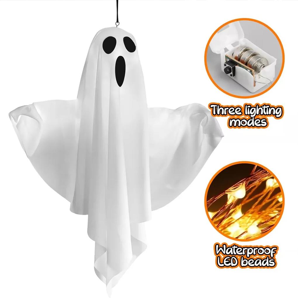 Halloween Decorative Lamp Soft Polyester-Taffeta LED Lights Three Lighting Modes Party Decoration