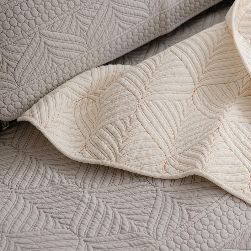 Double-sided Four-season Cotton Double-sided Sofa Cushion Cushion Universal Fabric Gray Simple Fashion Embroidered Sofa Towel Cushion