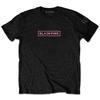 BlackPink The Album Trackliste (Zurück drucken) Schmal geschnittenes T-Shirt Medium Schwarz