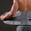 Adjustable Compression Back Support Belt Breathable Comfortable Elastic Abdominal Binder for Men Women M Grey