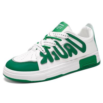 Tênis masculino da moda para skate, calçado casual para corrida com plataforma, para homens, com cadarço, tênis de luxo, tênis masculino