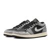 Jordan Air Jordan 1 Cushioning Abrasion Resistant Breathable Low Top Vintage Basketball Shoes Unisex Black 553558-081(Team500-)