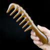 Wood Comb Head Meridian Natural Wood Long Handle-Comb Multifunction Insert Teeth Massage Combs
