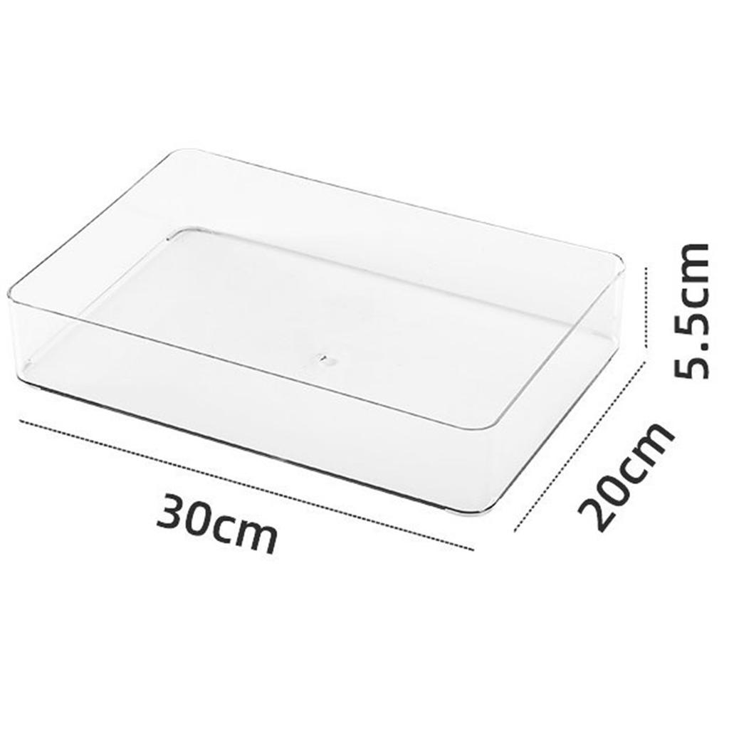 Makeup Organizer Drawer Transparent Light Luxury Clear Cosmetic Storage Tray for Jewelry Brushes
