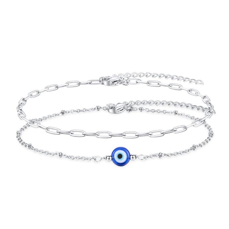 Blessed Evil Eye Bracelet For Women Lucky Copper Devil Eye Wristband Gift Jewelry Gift