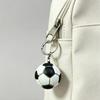 Keychain Pendant with LED Light Realistic Football Design Keyring Compact Bag Decoration Night