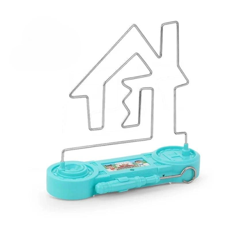 Electric Shock Maze Game For Kids Educational Science Experiment Toy Fun Party Game Childrens Electric Touch Puzzle Best Gift